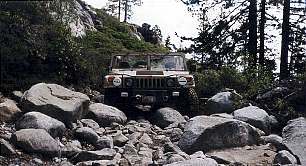 From the front, on the Rubicon